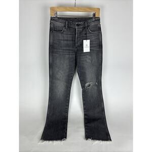 ANINE BING Kara Denim Jeans Straight Leg Size 27 Ripped Off